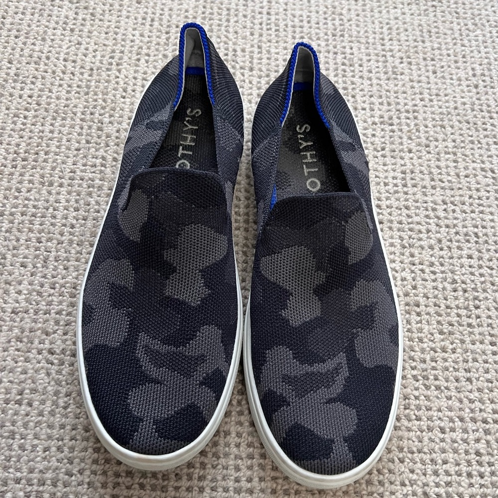 Rothy’s The Original Slip On in Retired Color Black Camo 6.5